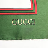 GUCCI scarf silk green green Women Used