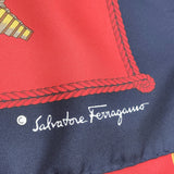 Salvatore Ferragamo scarf silk Red Red Women Used