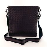 BOTTEGAVENETA Shoulder Bag 276357 Intrecciato leather Dark brown mens Used