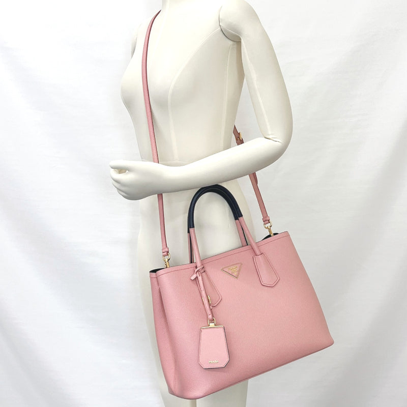 PRADA Handbag 2WAY Safiano leather pink Women Used