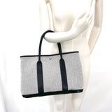 HERMES Tote Bag Garden party PM Tower ash/leather gray gray □H Women Used