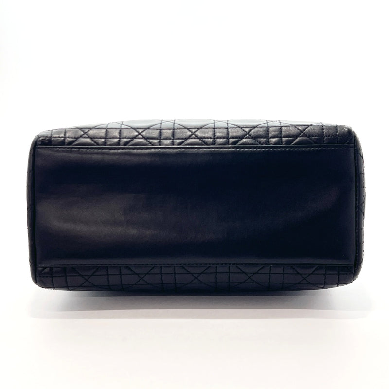 Christian Dior Handbag Lady Dior leather Black Women Used
