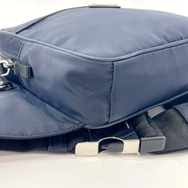 PRADA bam bag Nylon Navy unisex Used