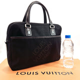 LOUIS VUITTON Business bag M93082 Yak Damier Jean Canvas Black mens Used