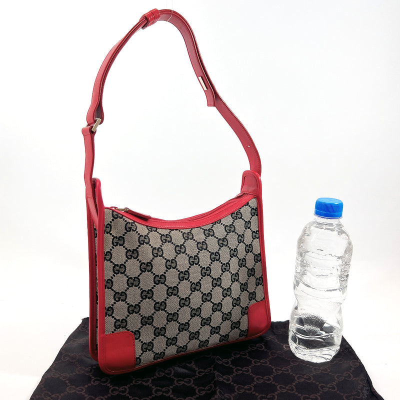 Vintage Gucci GG Monogram Canvas & Leather Business Bag Briefcase Handbag