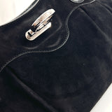Salvatore Ferragamo Handbag AB-21 5370 Marissa Gancini Suede/leather Black Women Used