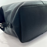 JIL SANDER Boston bag leather Black Black unisex Used
