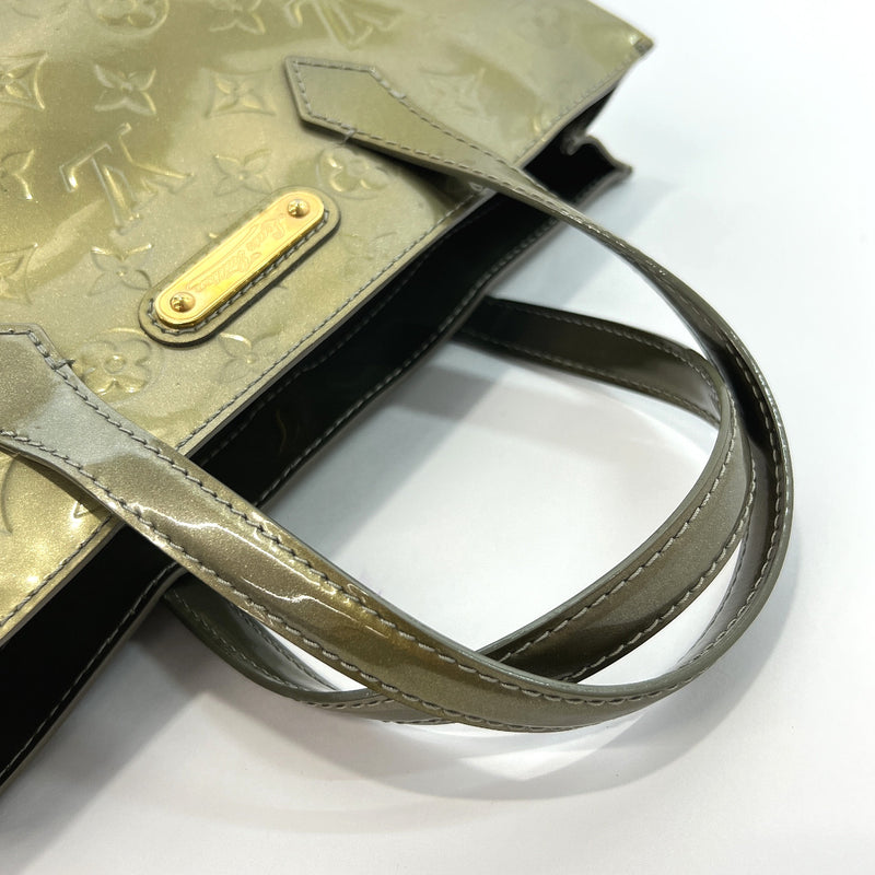 LOUIS VUITTON Handbag M91627 Wilsher PM Monogram Vernis khaki khaki Women Used