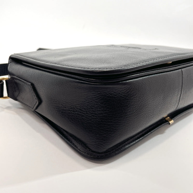 SAINT LAURENT Shoulder Bag leather Black Women Used
