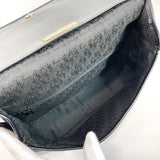 SAINT LAURENT Shoulder Bag leather Black Women Used