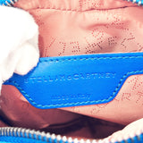 Stella McCartney Shoulder Bag Falabella heart polyester/Shaggy Deer blue Women Used