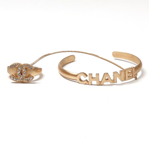 CHANEL Bangle Bangle & ring metal gold 01 C Women Used
