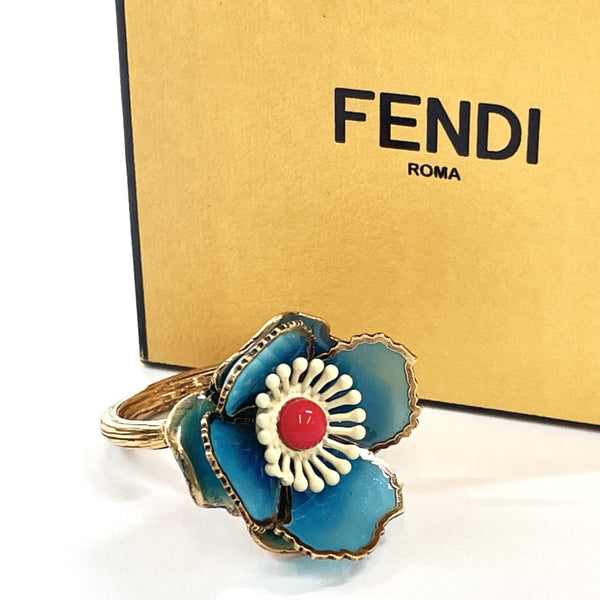 FENDI Ring CF02-19 metal #12(JP Size) blue blue Women Used