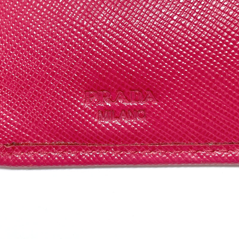 PRADA wallet Safiano leather pink Women Used