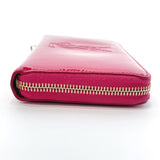 YVES SAINT LAURENT purse Zip Around Patent leather pink Women Used