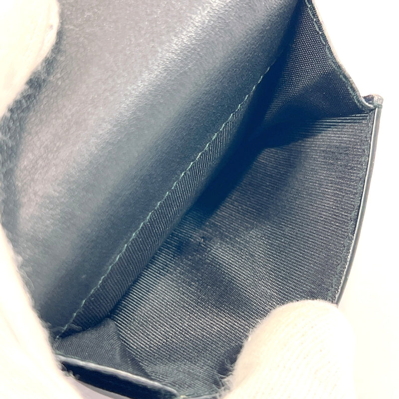 VALENTINO GARAVANI Tri-fold wallet PG・S・R20 leather Black Women Used