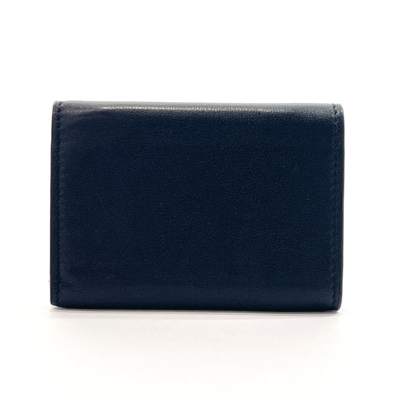 VALENTINO GARAVANI Tri-fold wallet PG・S・R20 leather Black Women Used