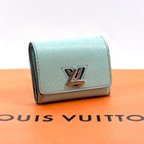 LOUIS VUITTON Tri-fold wallet M69158 Portefeiulle twist compact Epi Leather blue blue Women Used