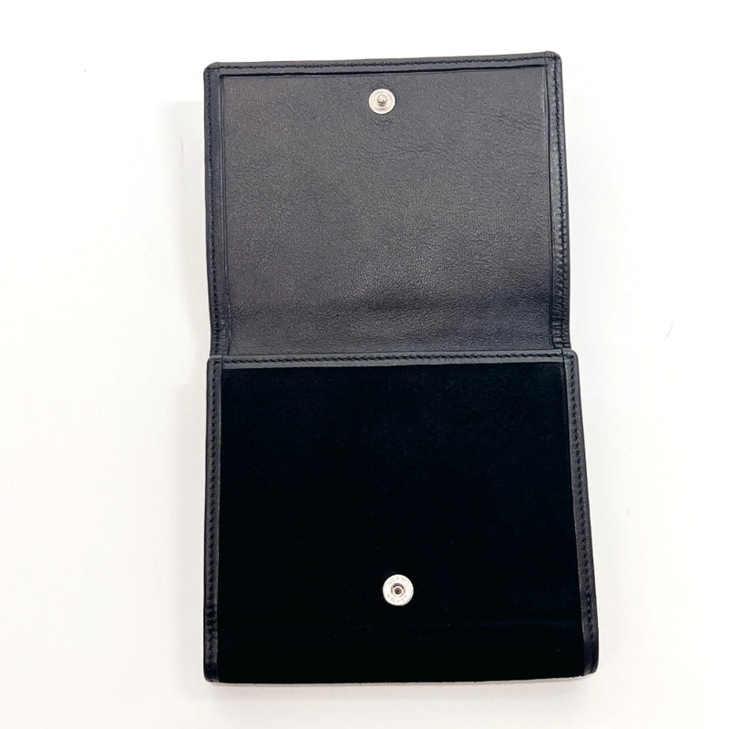 LOEWE wallet anagram Suede/leather Black Women Used