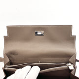 HERMES purse 051300CK18 Kelly classic Epsom Brown Brown ACarved seal Women Used