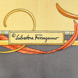 Salvatore Ferragamo scarf silk yellow yellow Women Used