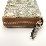 GUCCI purse 456117 Zip Around Python green green Women Used