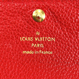 LOUIS VUITTON Tri-fold wallet M62185 Portefeiulle Ponneuf Monogram unplant Red Red Women Used