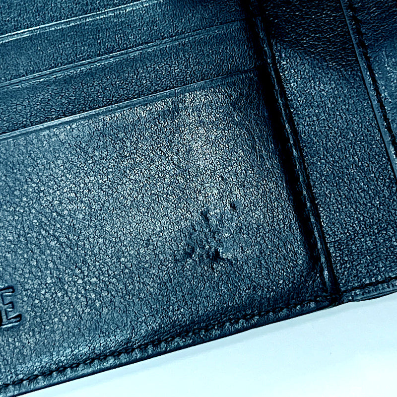 LOEWE wallet leather Black Women Used