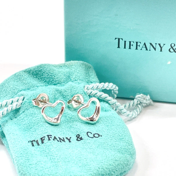 TIFFANY&Co. earring Open heart Silver925 Silver Women Used
