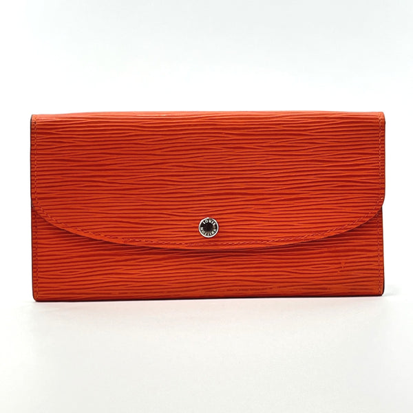 LOUIS VUITTON purse M60852 Portefeiulle Emily Epi Leather Orange Orange Women Used