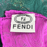 FENDI scarf silk green green Women Used