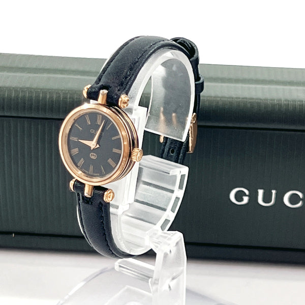 GUCCI Watches Sherry Stainless Steel/leather gold gold Women Used