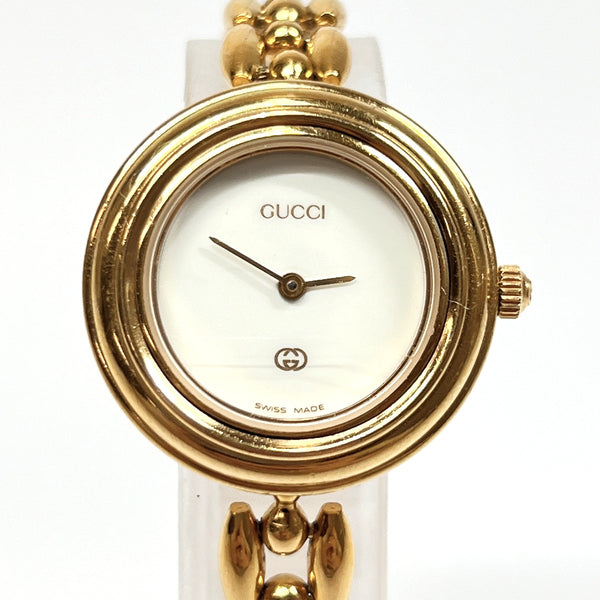GUCCI Watches 11/12 vintage Stainless Steel/Stainless Steel gold Women Used
