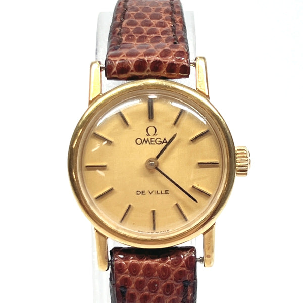 OMEGA Watches Cal:625　　 De Ville Stainless Steel/leather gold gold Women Used
