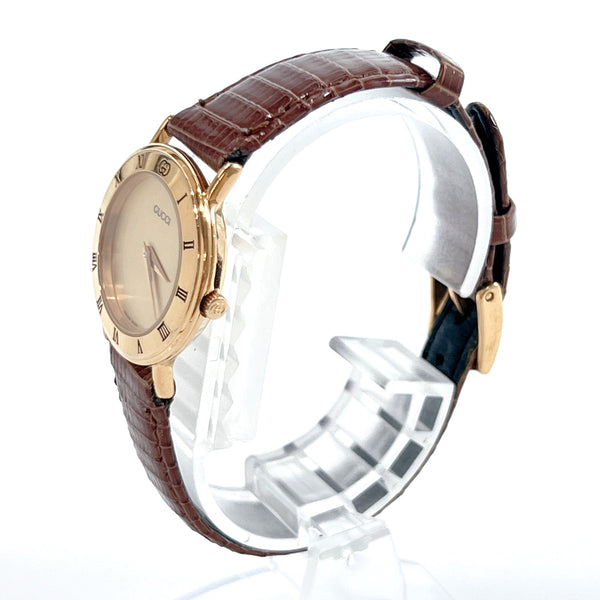 GUCCI Watches 3000.2.L Stainless Steel/leather gold gold Women Used