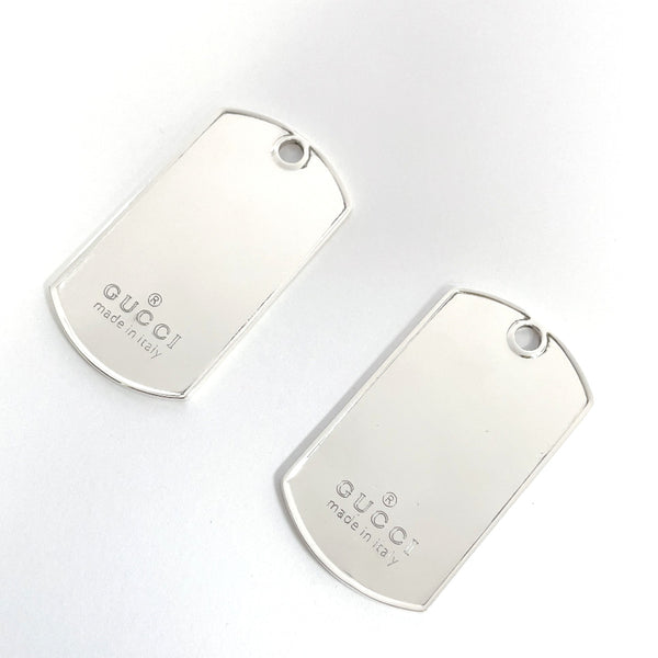 GUCCI Pendant top Dog tag Silver925 Silver unisex Used