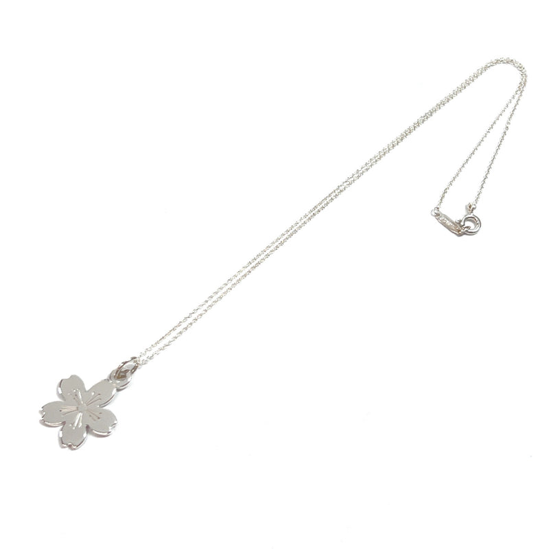 TIFFANY&Co. Necklace GO WOMEN 2015 Sakura motif Silver925 Silver Women Used