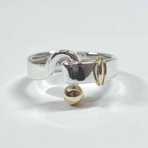 TIFFANY&Co. Ring Hook & Eye Silver925/K18 Gold #10(JP Size) Silver Silver 750 Women Used