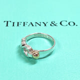 TIFFANY&Co. Ring Hook & Eye Silver925/K18 Gold #9(JP Size) Silver 750 Women Used