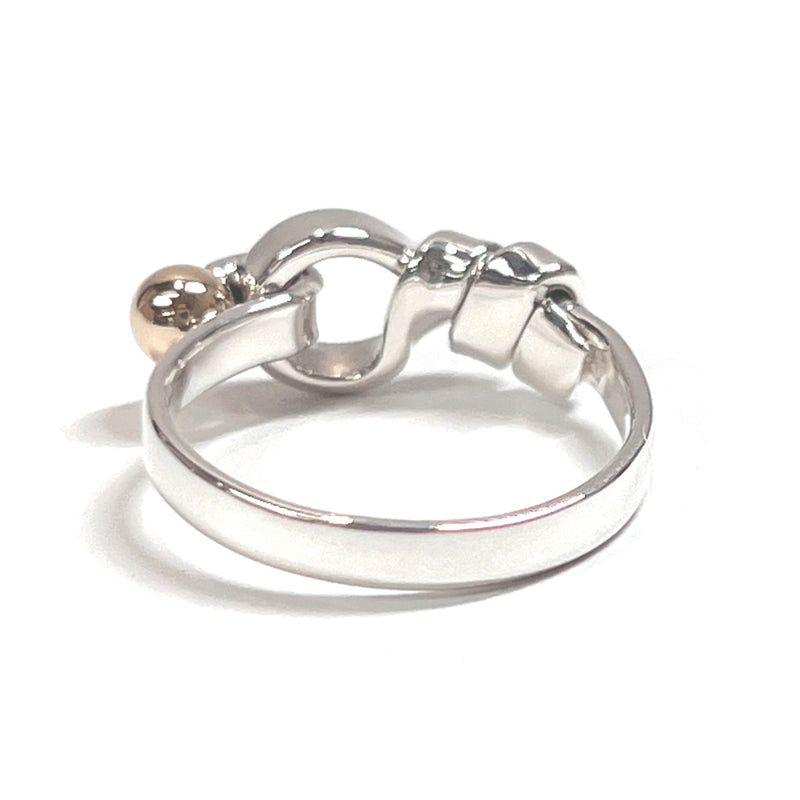 TIFFANY&Co. Ring Hook & Eye Silver925/K18 Gold #9(JP Size) Silver 750 Women Used