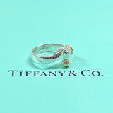 TIFFANY&Co. Ring Hook & Eye Silver925/K14 Gold #7.5(JP Size) Silver Silver 750 Women Used
