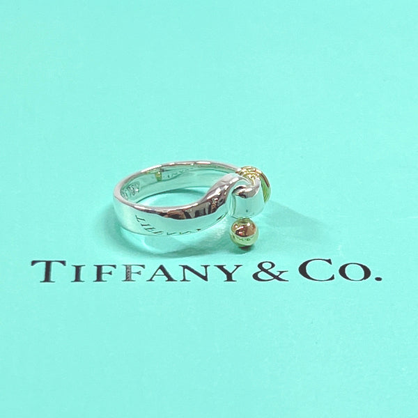 TIFFANY&Co. Ring Hook & Eye Silver925/K14 Gold #7.5(JP Size) Silver Silver 750 Women Used