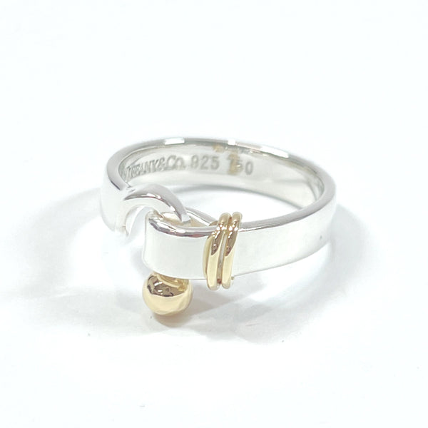 TIFFANY&Co. Ring Love knot Hook & Eye Silver925/K18 Gold #11(JP Size) Silver Silver 750 Women Used