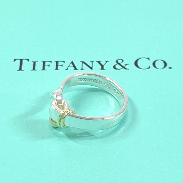 TIFFANY&Co. Ring Love knot Hook & Eye Silver925/K18 Gold #11(JP Size) Silver Silver 750 Women Used