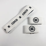 CHANEL Other fashion goods Hair & wristband COCO Mark Rubber/towel whi –