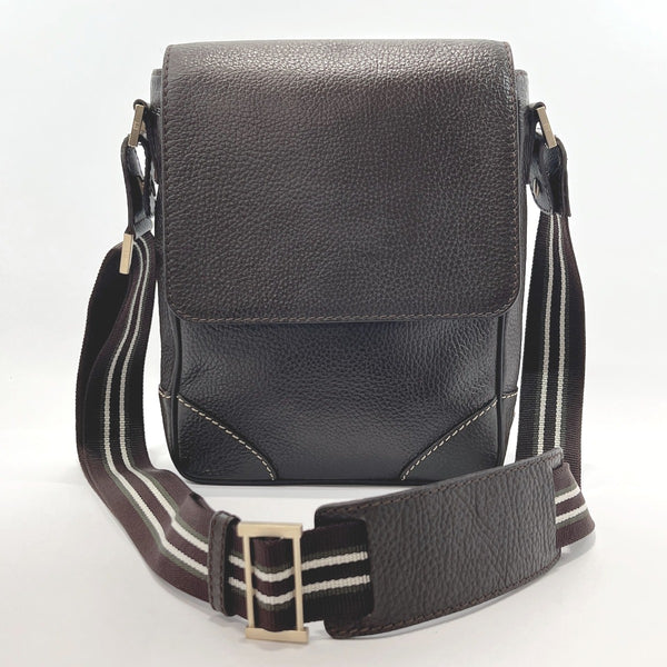 Dunhill Shoulder Bag leather Dark brown mens Used