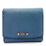 FENDI wallet 8M0339 leather blue blue Women Used