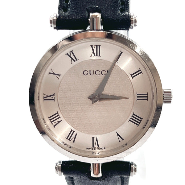 GUCCI Watches Stainless Steel/leather Silver Silver unisex Used