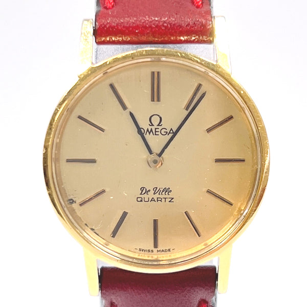 OMEGA Watches De Ville Stainless Steel/leather gold gold Women Used