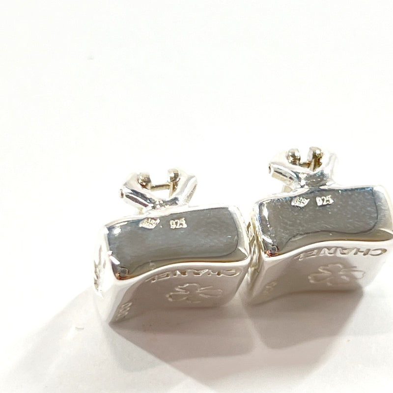CHANEL Earring Clover Silver925 Silver Women Used